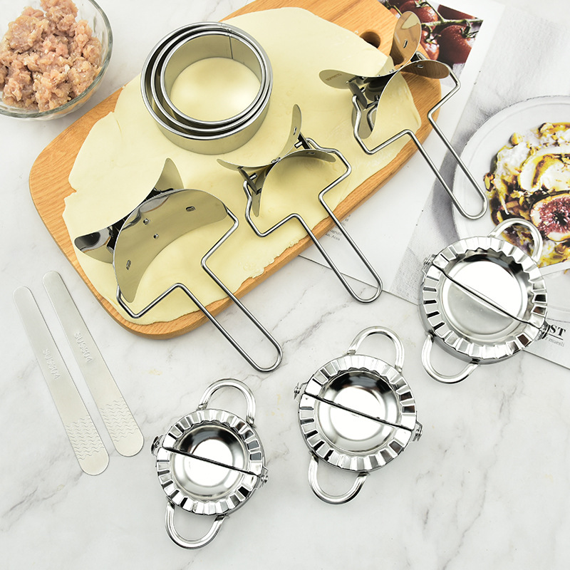 Dumpling Press Set - Stainless Steel Dumpling Maker Kitchen DIY