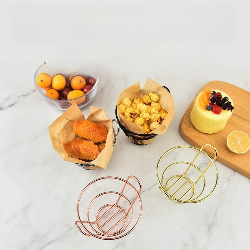 Iron small food basket Bar fri - Dim Sum Basket avis et prix