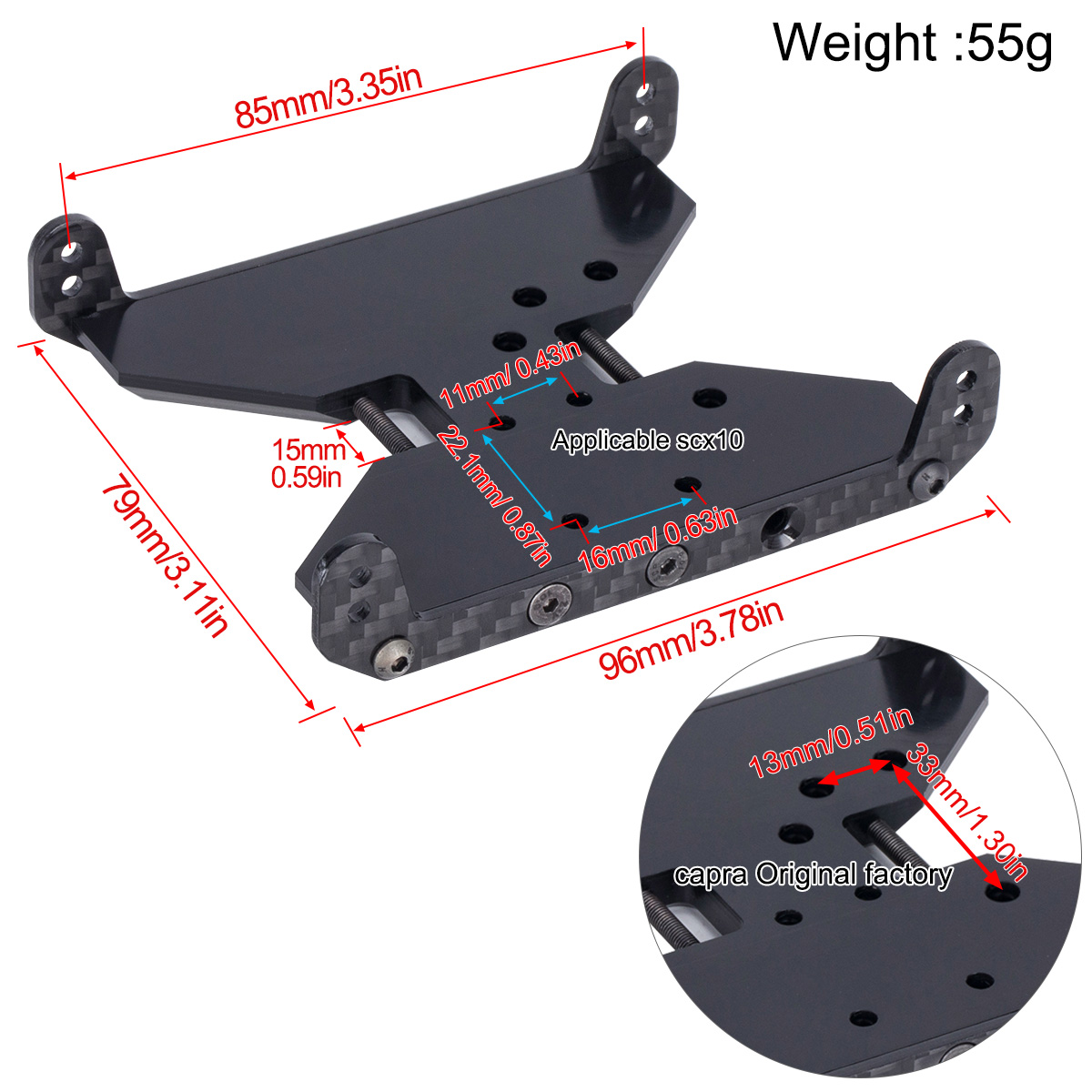 Carbon Fiber Chassis Skid Plat - Crepe Pan Carbon avis et prix