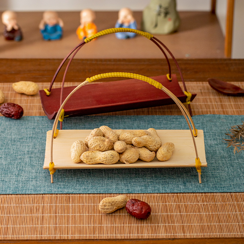 Handwoven Bamboo  Tea Tray Wed - Dim Sum Basket avis et prix