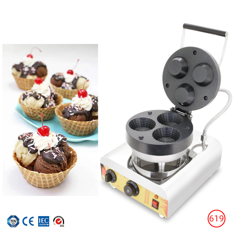 Commercial Triple-Hole Ice Cre - Waffle Cone Maker avis et prix