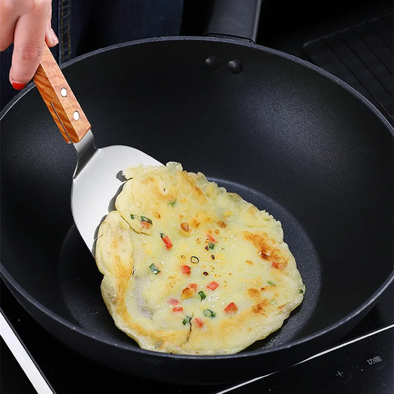Stainless Steel Wooden Handle  - Okonomiyaki Spatula avis et prix