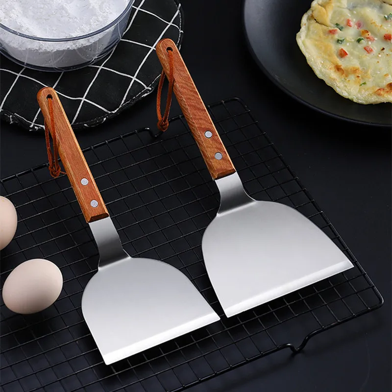 Stainless Steel Wooden Handle  - Okonomiyaki Spatula avis et prix