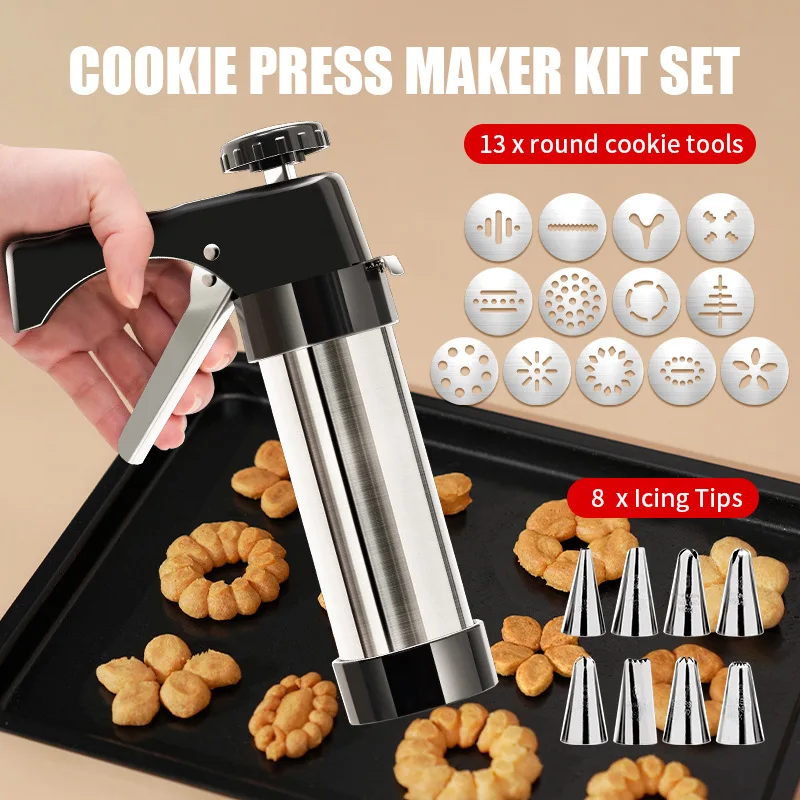 Cookie Press Gun Kit Stainless - Churros Maker Gun avis et prix