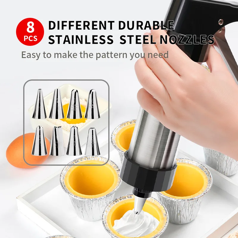 Cookie Press Gun Kit Stainless - Churros Maker Gun avis et prix
