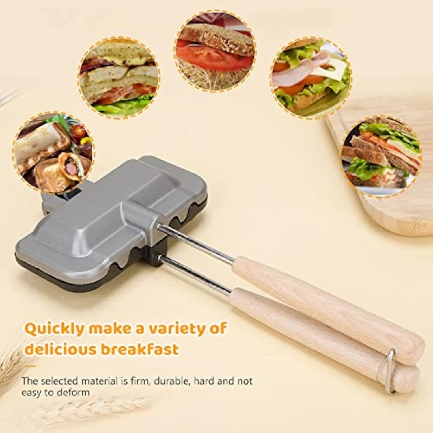 Breakfast Sandwich Maker, 4w1h - Hot Dog Press avis et prix
