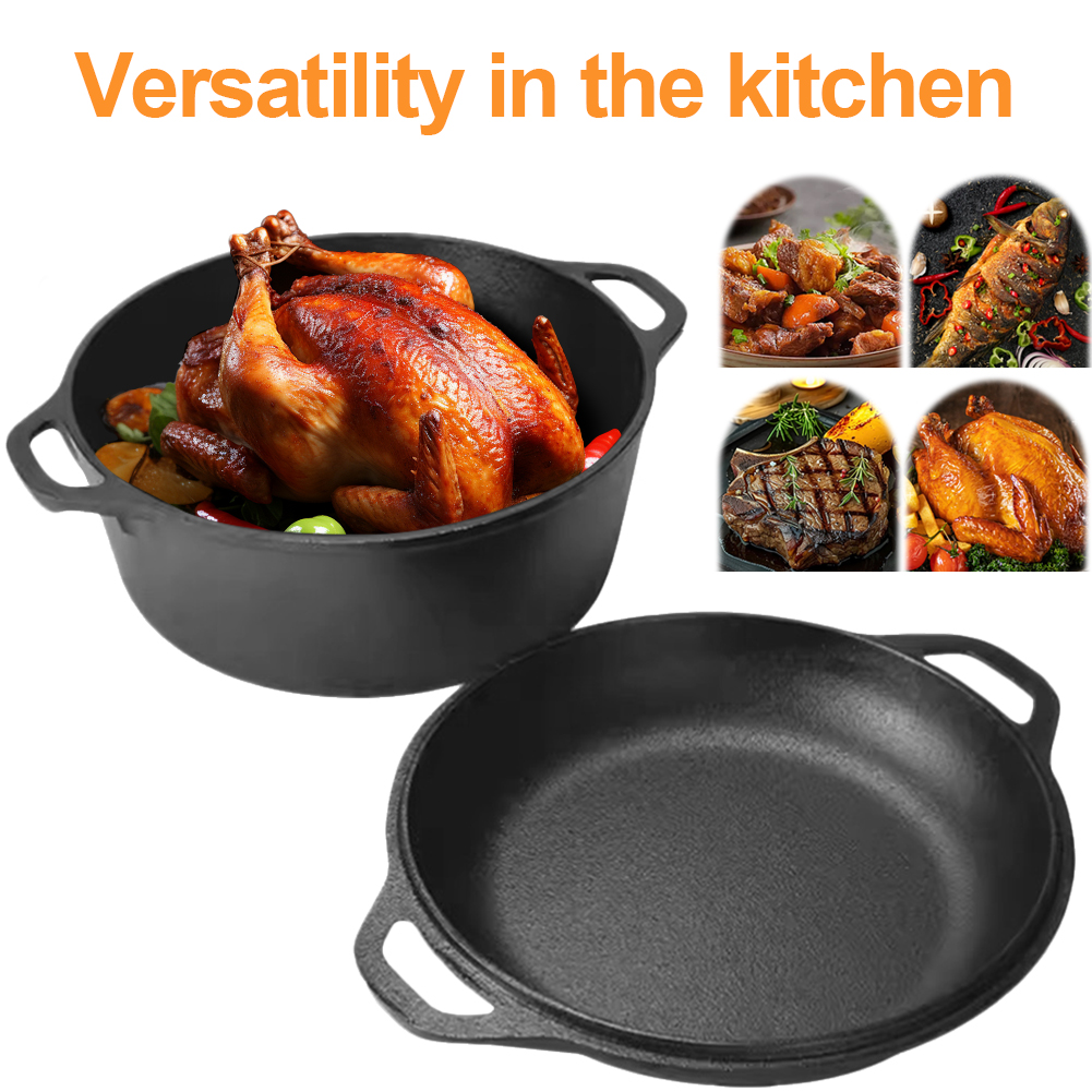 2 in 1 Cast Iron Dutch Oven Po - Cast Iron Corn avis et prix
