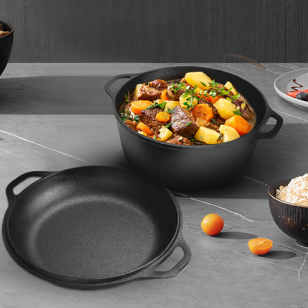 2 in 1 Cast Iron Dutch Oven Po - Cast Iron Corn avis et prix