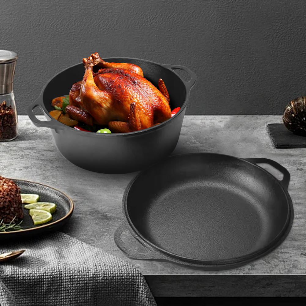 2 in 1 Cast Iron Dutch Oven Po - Cast Iron Corn avis et prix