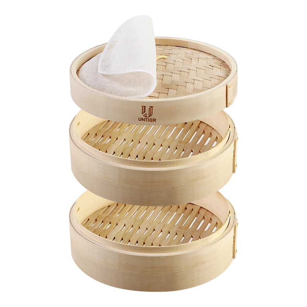 Bamboo Steamer Basket with Lid - Bao Steamer Bamboo avis et prix