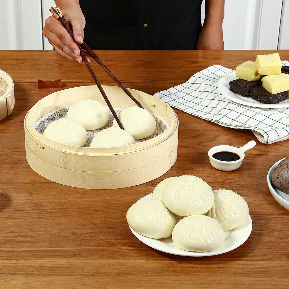 Bamboo Steamer Basket with Lid - Bao Steamer Bamboo avis et prix