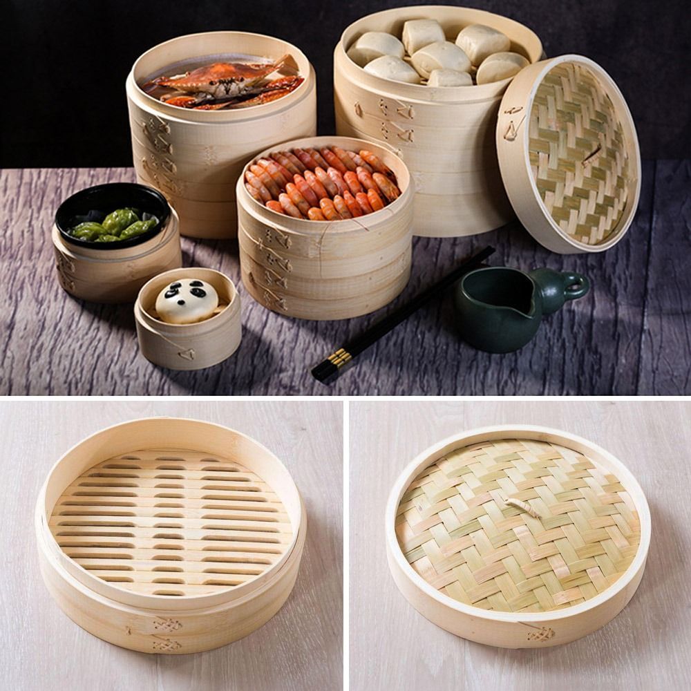 Bamboo Steamer Basket with Lid - Bao Steamer Bamboo avis et prix
