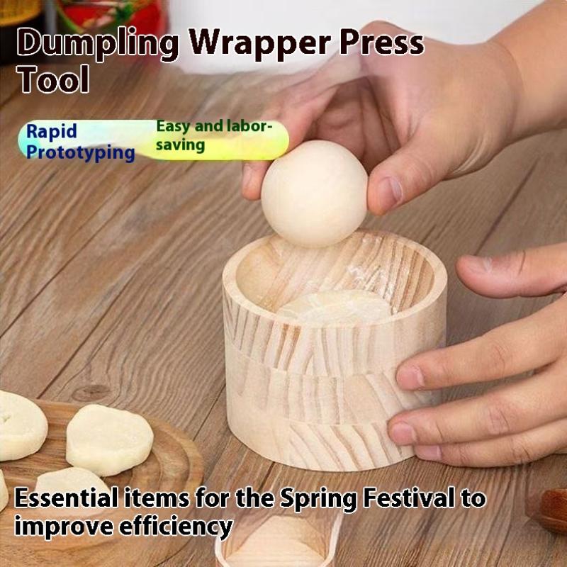 1 Set Wooden Dumpling Maker -  - Dumpling Press Set avis et prix