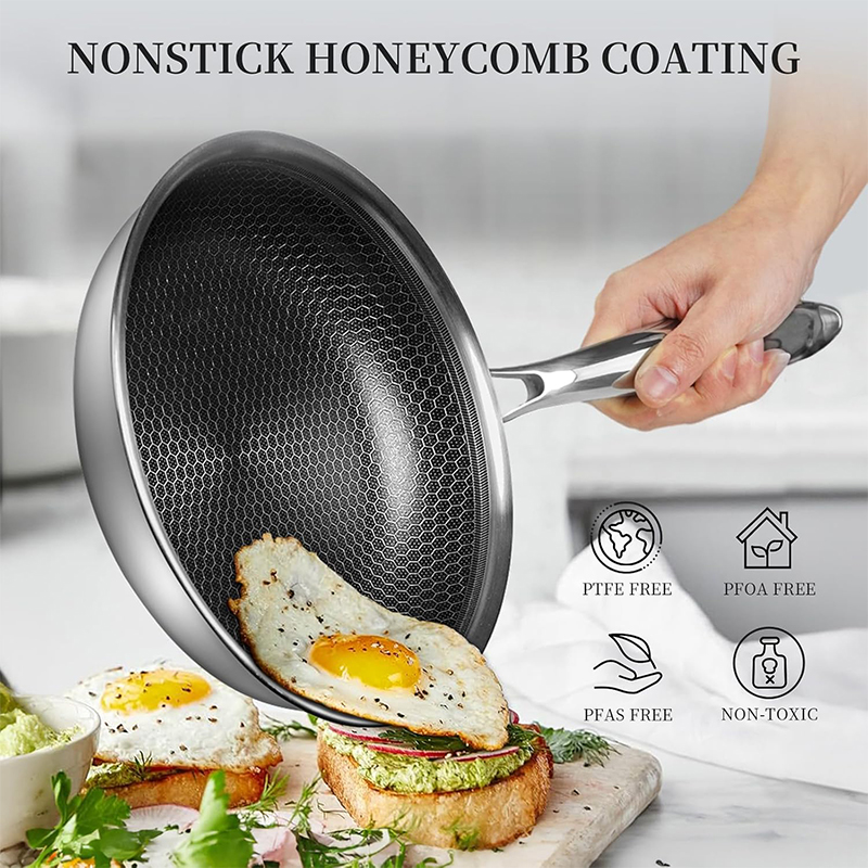 Stainless Steel Frying Pan wit - Egg Waffle Pan avis et prix
