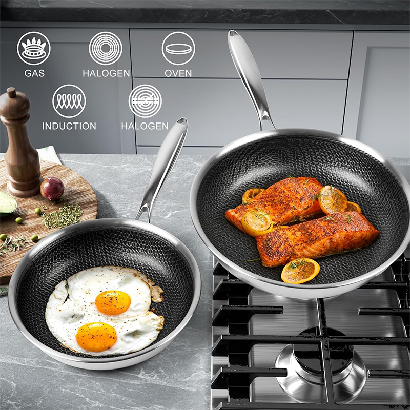 Stainless Steel Frying Pan wit - Egg Waffle Pan avis et prix