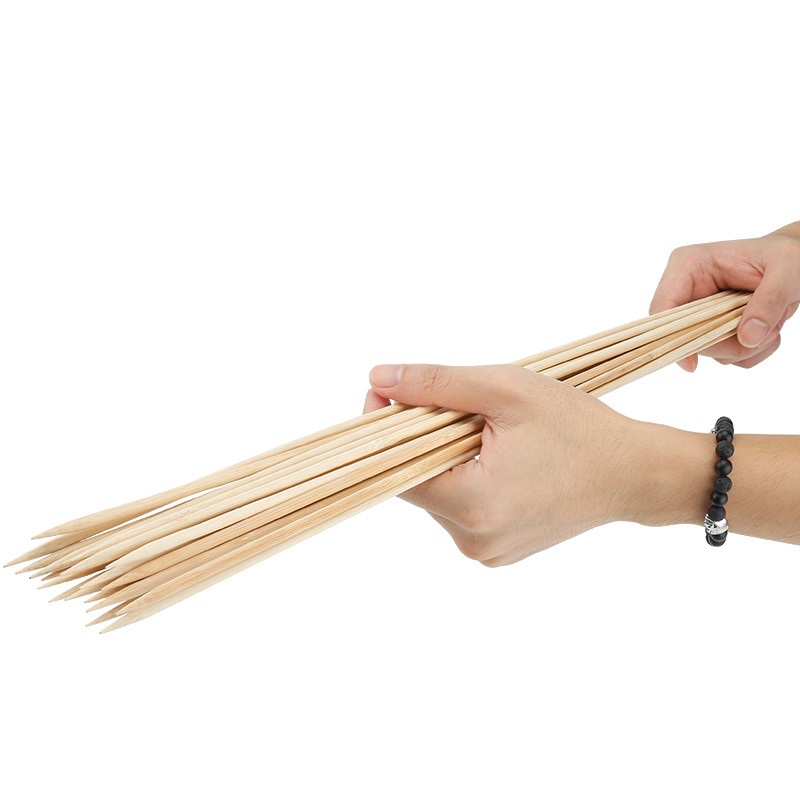 50cm x 6mm BBQ Bamboo Skewers  - Corn Dog Stick avis et prix
