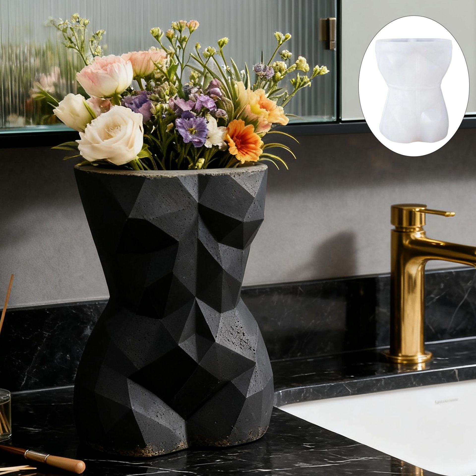 3D Geometric Female Body Flowe - Potsticker Mold avis et prix