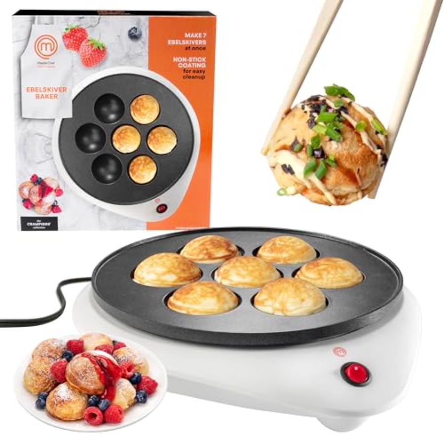 MasterChef Electric Ebelskiver - Takoyaki Grill Plate avis et prix