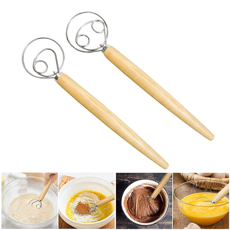 Large Hand Danish Dough Whisk  - Danish Pancake Pan avis et prix