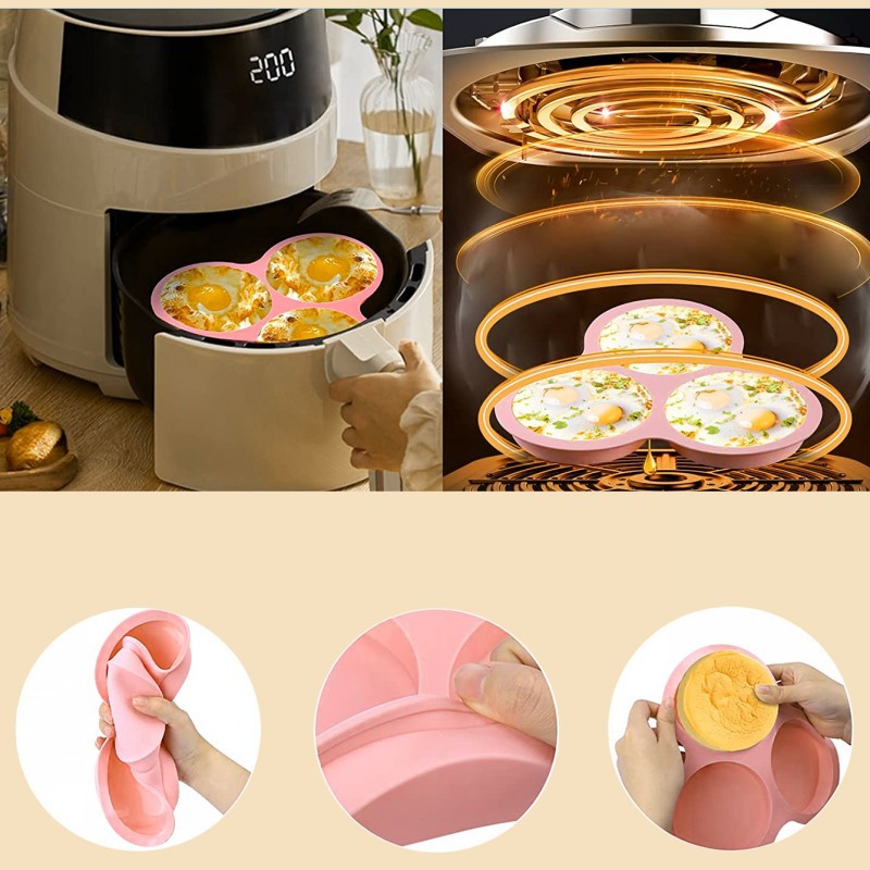 Reusable Silicone Air Fryer Eg - Egg Waffle Pan avis et prix