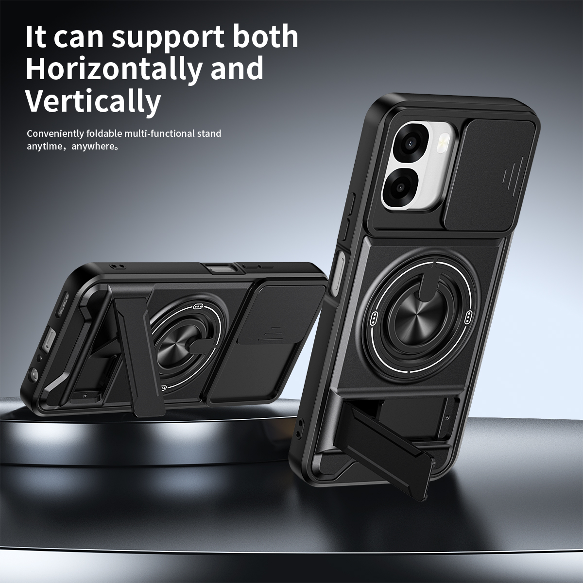 Armor Phone Case For Oppo A6x  - Taco Stand Holder avis et prix