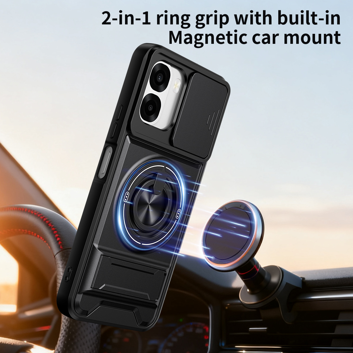 Armor Phone Case For Oppo A6x  - Taco Stand Holder avis et prix
