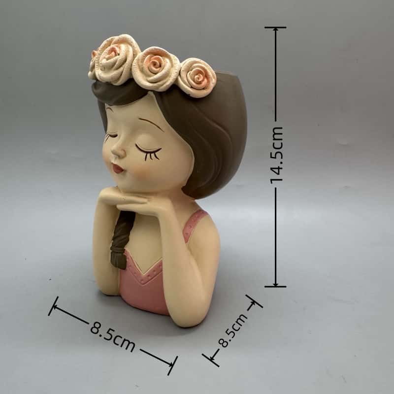 Cute girl flower pot silicone  - Potsticker Mold avis et prix