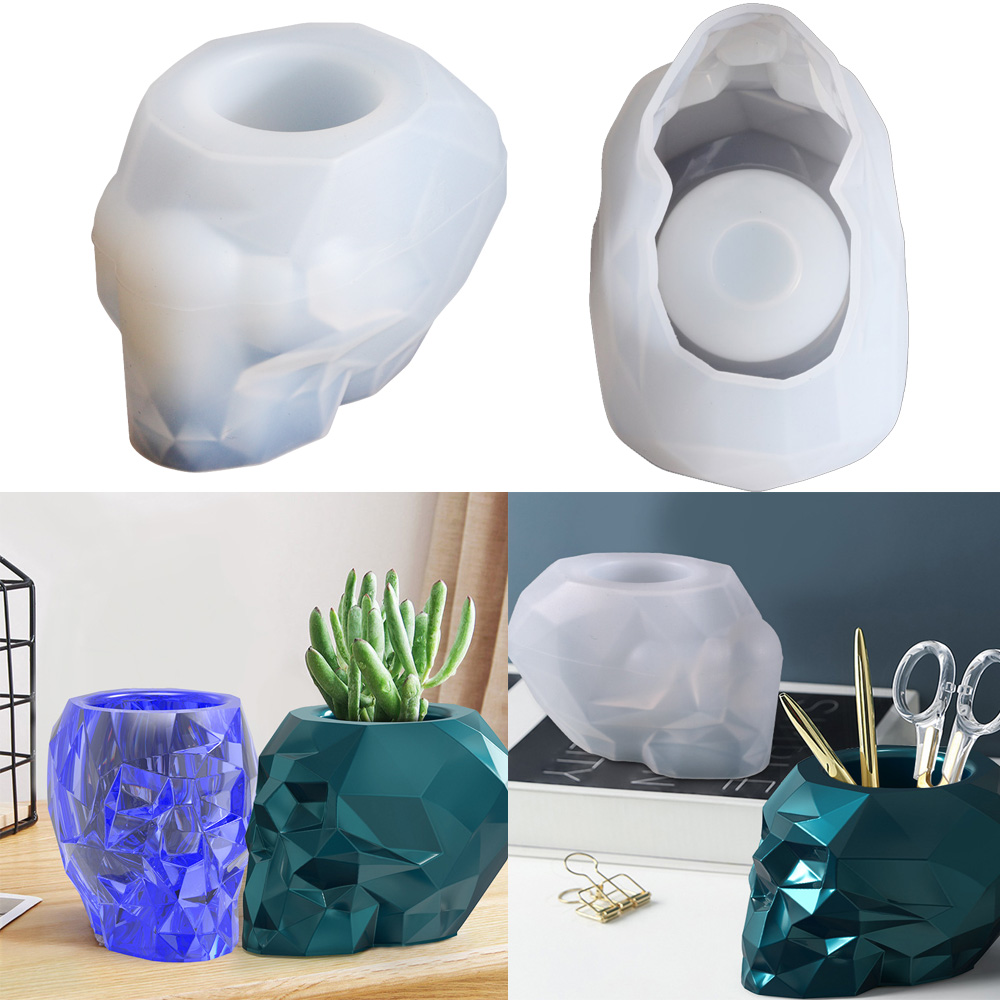 Skull Shape Mold Pen Holder Si - Potsticker Mold avis et prix