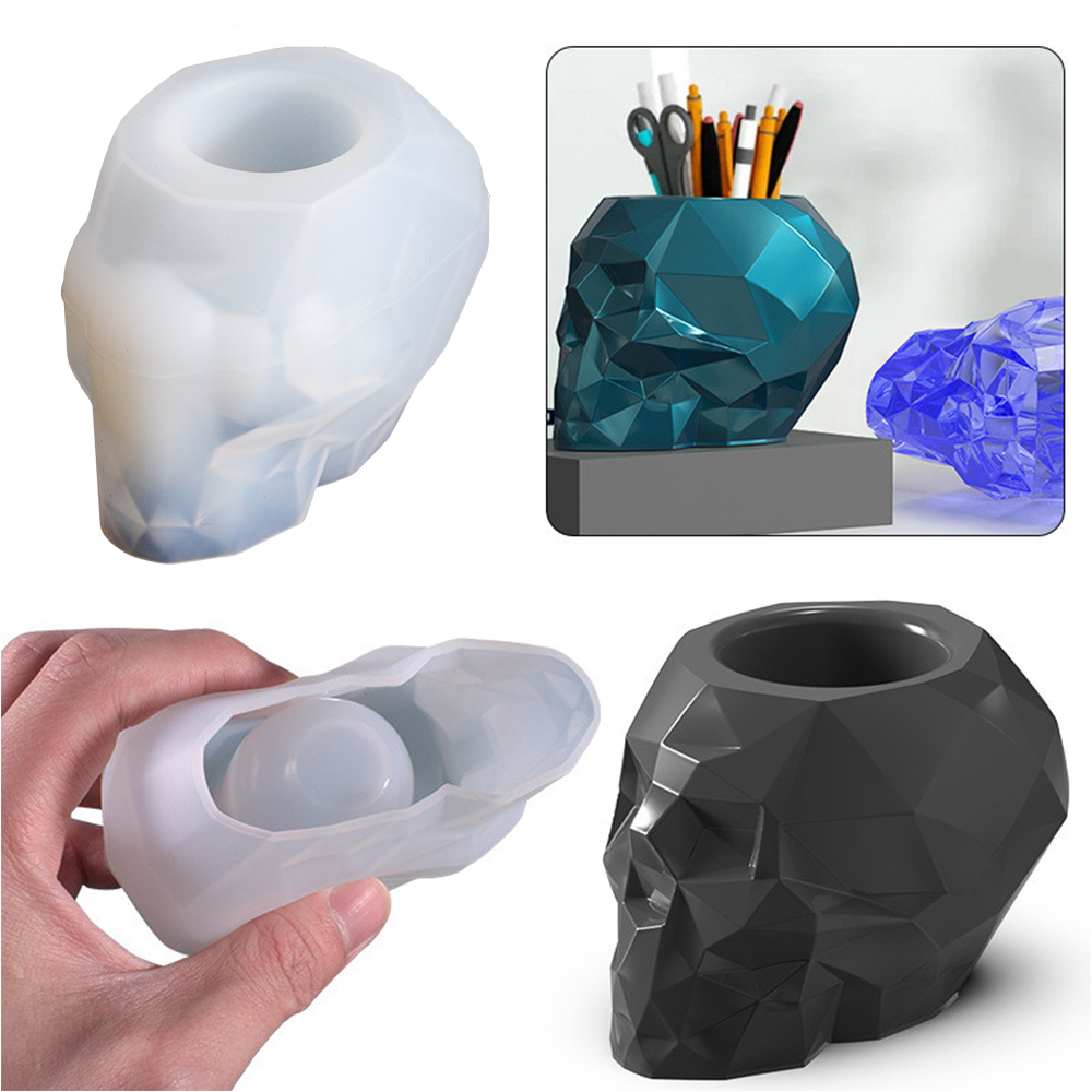 Skull Shape Mold Pen Holder Si - Potsticker Mold avis et prix