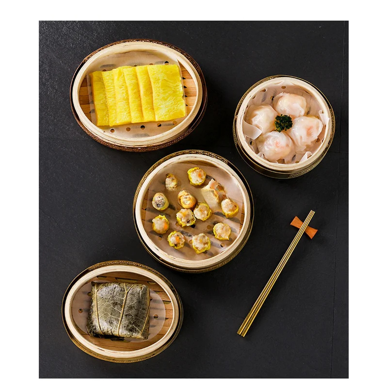 Chinese Bamboo Dimsum Lid Dump - Bao Steamer Bamboo avis et prix