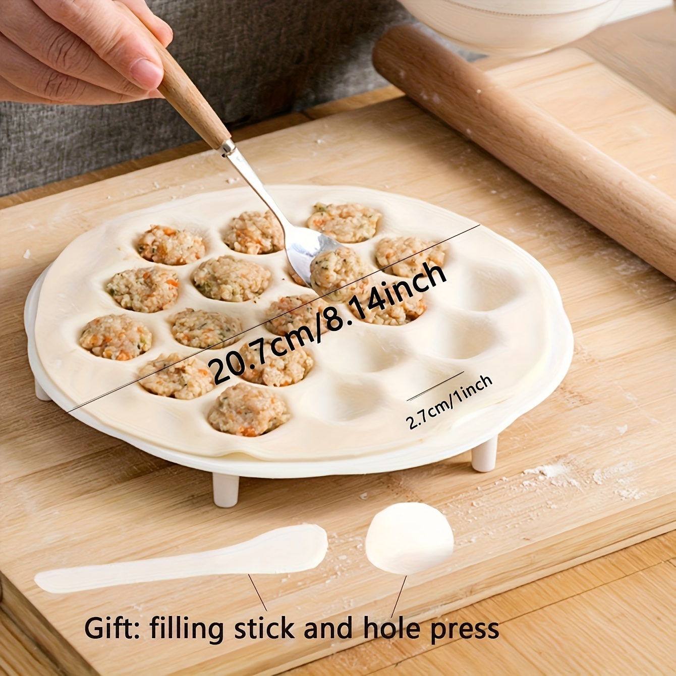 1pc- Simple Chinese Dumplings  - Dumpling Press Set avis et prix