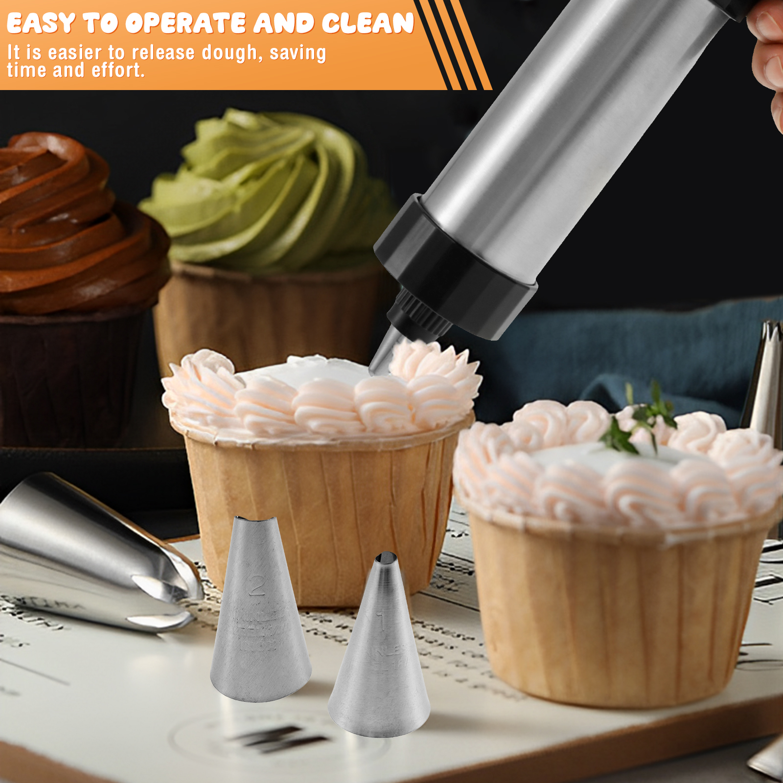 Stainless Steel Cookie Gun Chu - Churros Maker Gun avis et prix