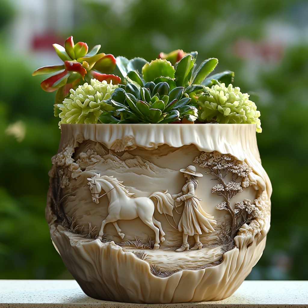 Beauty holding horse relief su - Potsticker Mold avis et prix
