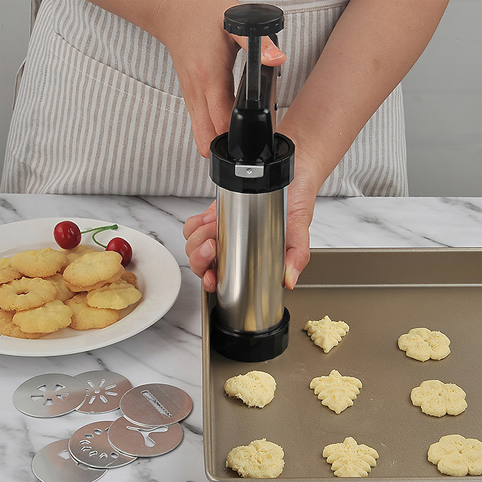 Christmas Cookie Press Gun and - Churros Maker Gun avis et prix
