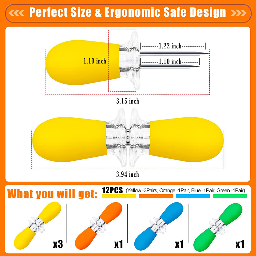 LMETJMA 12pcs/set Corn Holders - Corn Dog Stick avis et prix