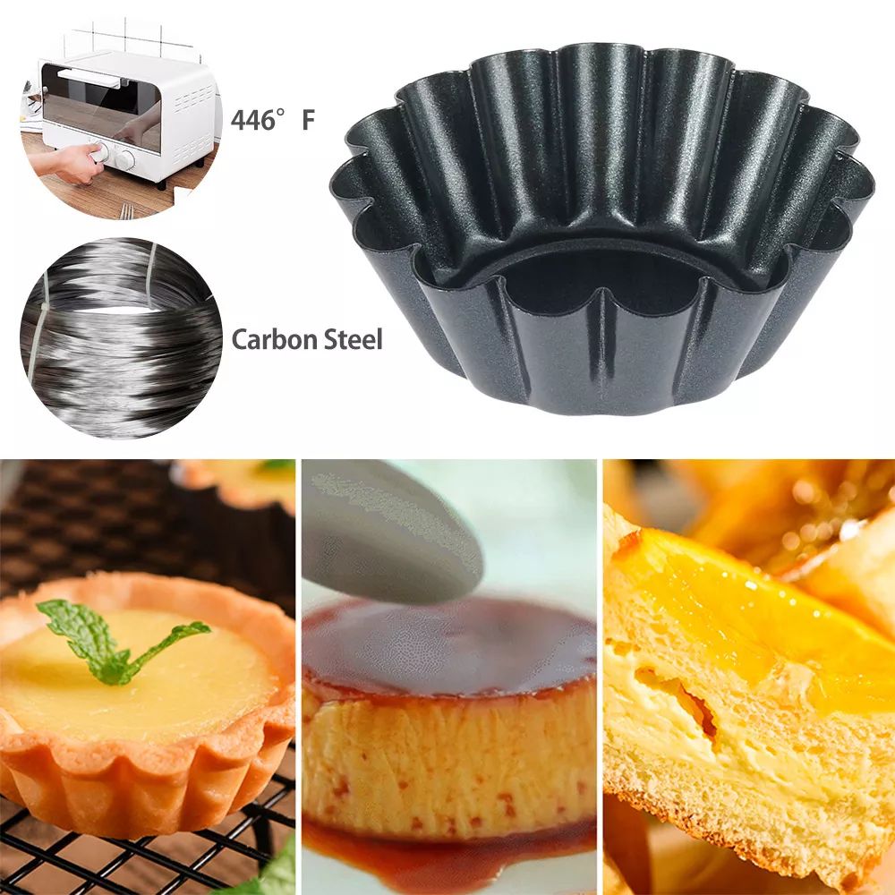 4PCS Mini Round Nonstick Tart  - Egg Waffle Pan avis et prix