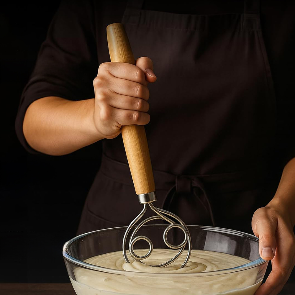 304 Stainless Steel Dough Whis - Danish Pancake Pan avis et prix