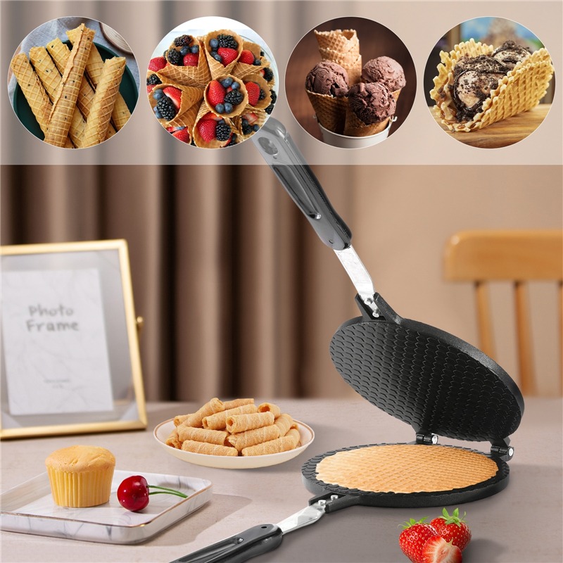 22cm Non-Stick Egg Roll Waffle - Egg Waffle Pan avis et prix