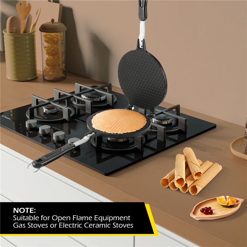 22cm Non-Stick Egg Roll Waffle - Egg Waffle Pan avis et prix