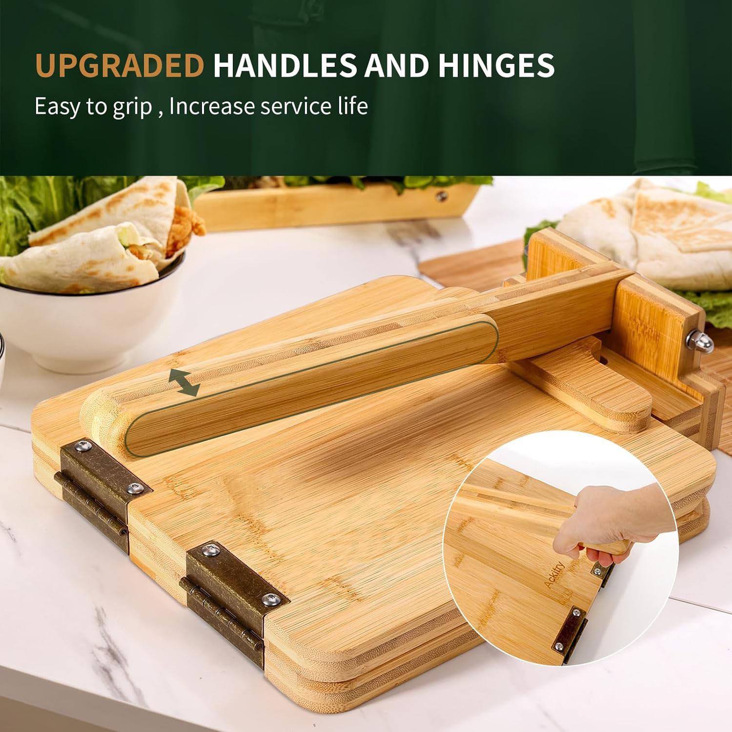 Hot-selling bamboo and wood to - Dumpling Press Set avis et prix