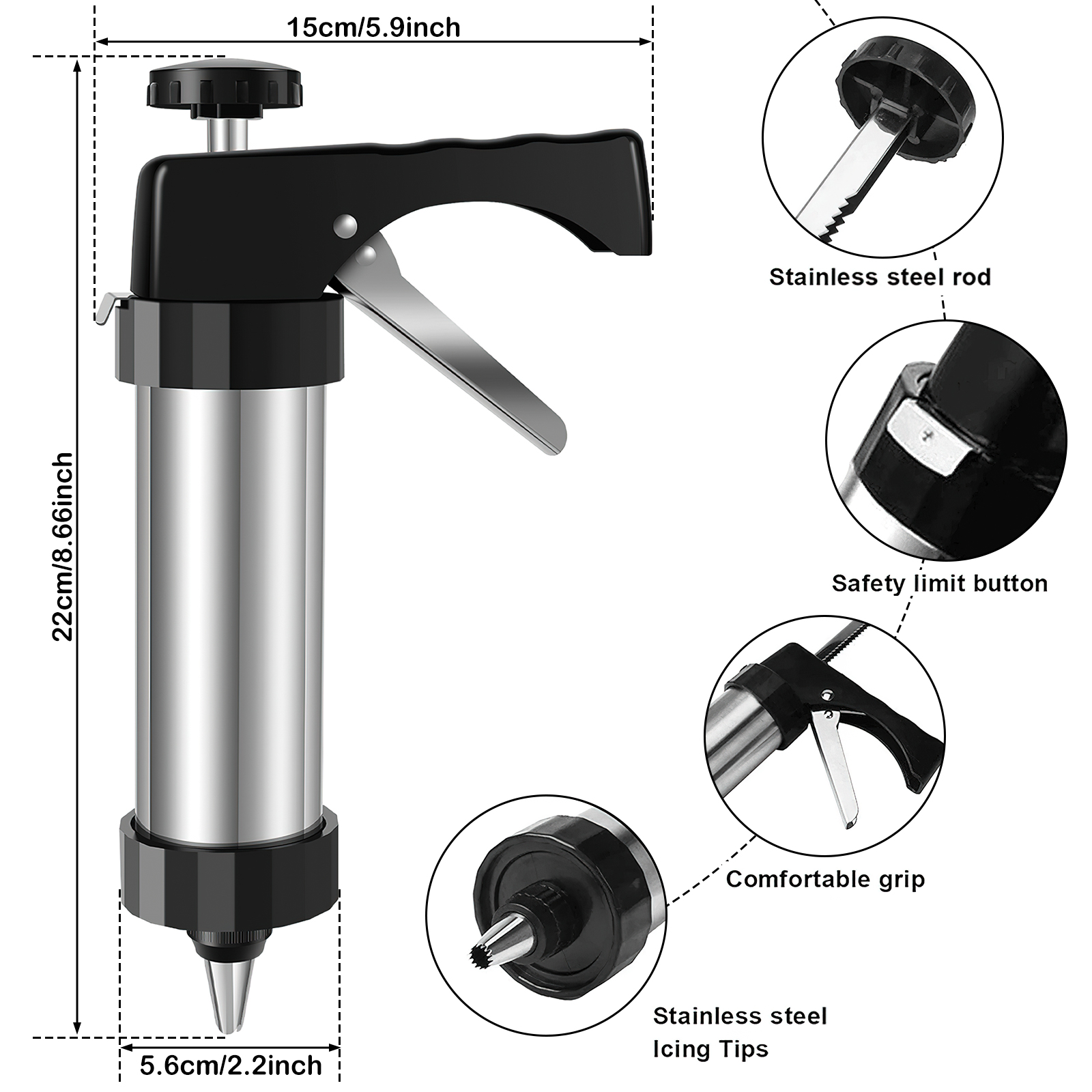Cookie Maker Machine Stainless - Churros Maker Gun avis et prix