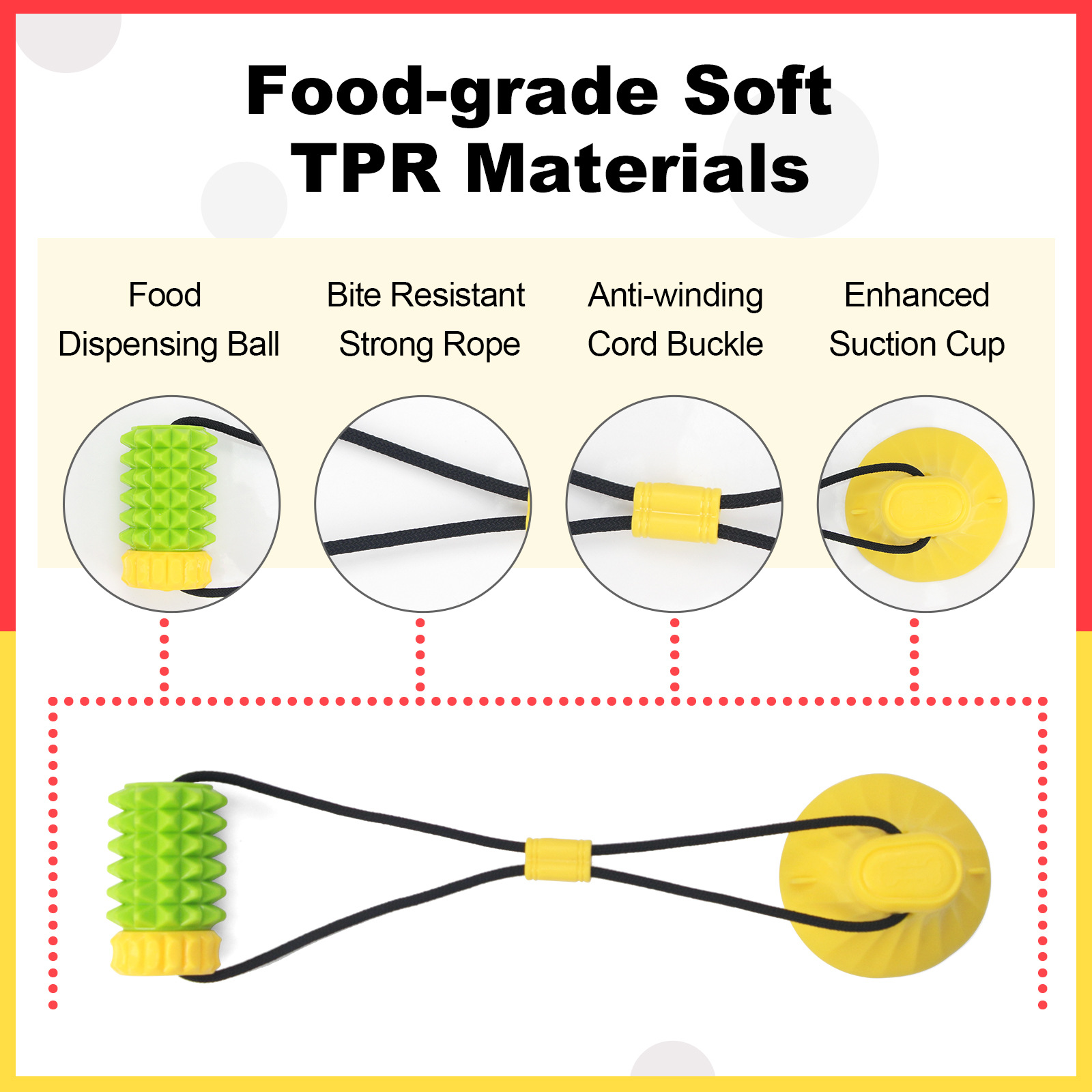 Simulated Corn Cob TPR Dog Toy - Corn Dog Stick avis et prix