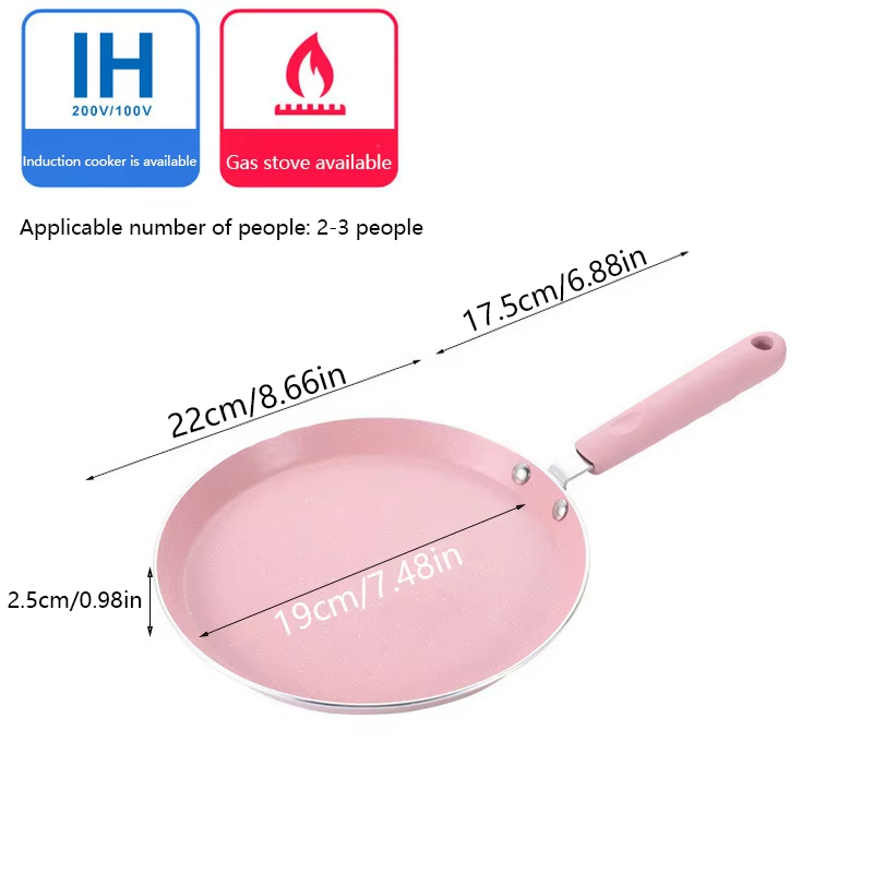 1 Non Stick Pink Frying Pan Fo - Egg Waffle Pan avis et prix