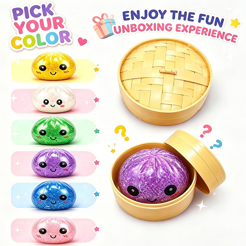 Mini New Glitter Steamed Bun S - Bao Steamer Bamboo avis et prix