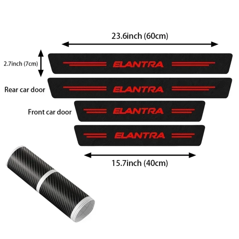 Car Front Rear Door Threshold  - Crepe Pan Carbon avis et prix