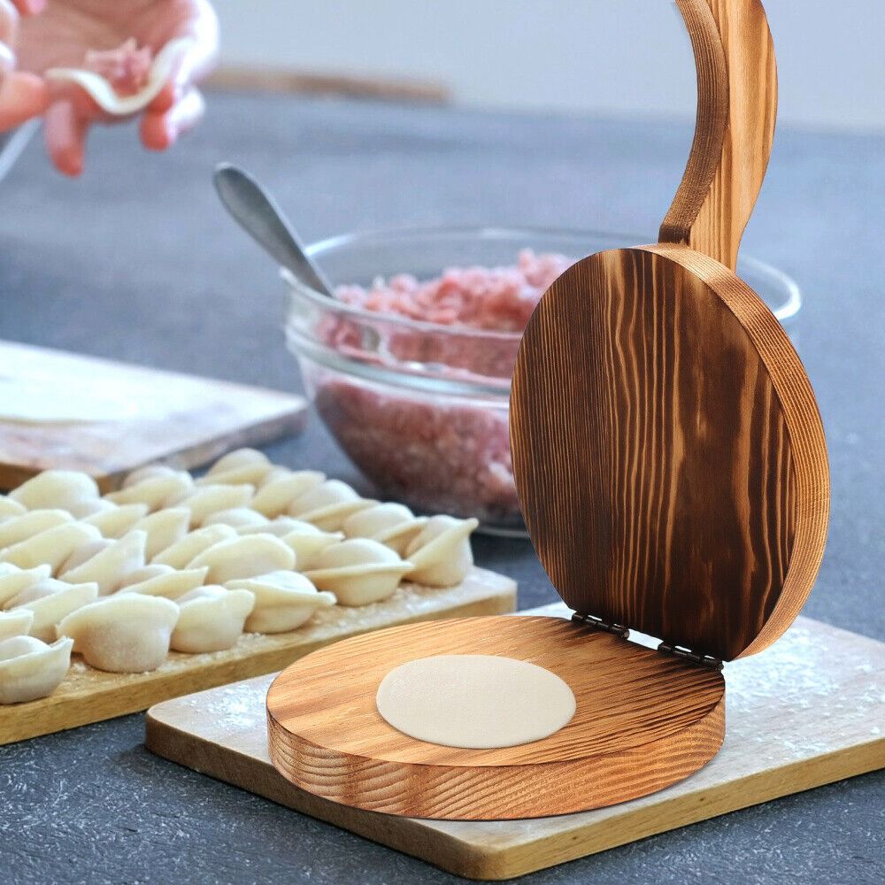 Wooden Dough Presser Chapati P - Dumpling Press Set avis et prix