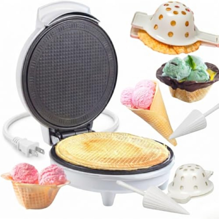 Waffle Cone and Ice Cream Bowl - Waffle Cone Maker avis et prix