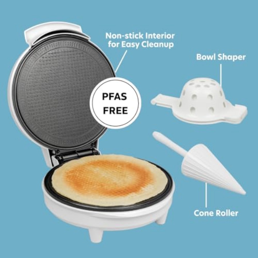 Waffle Cone and Ice Cream Bowl - Waffle Cone Maker avis et prix