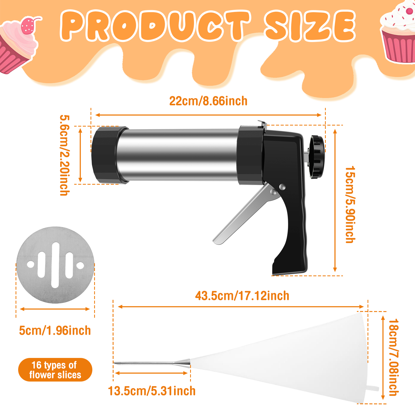 Cookie Press Gun Tips Set Stai - Churros Maker Gun avis et prix