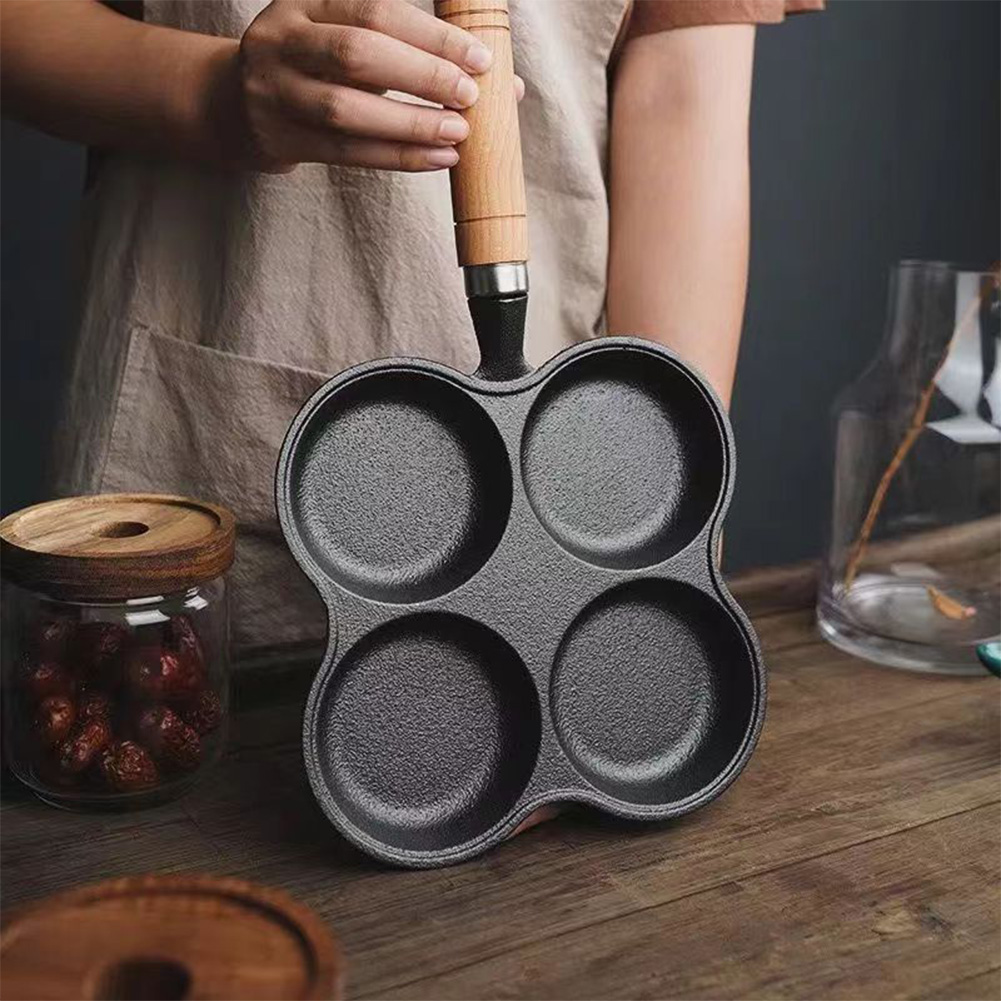 4-Hole Frying Pan Non Stick Br - Cast Iron Corn avis et prix